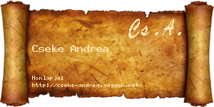 Cseke Andrea névjegykártya